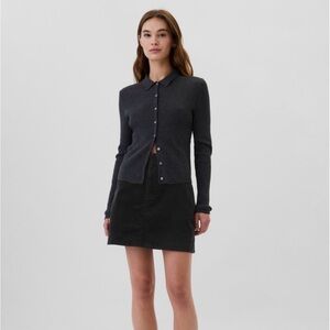 Gap Corduroy Mini Skirt - Black